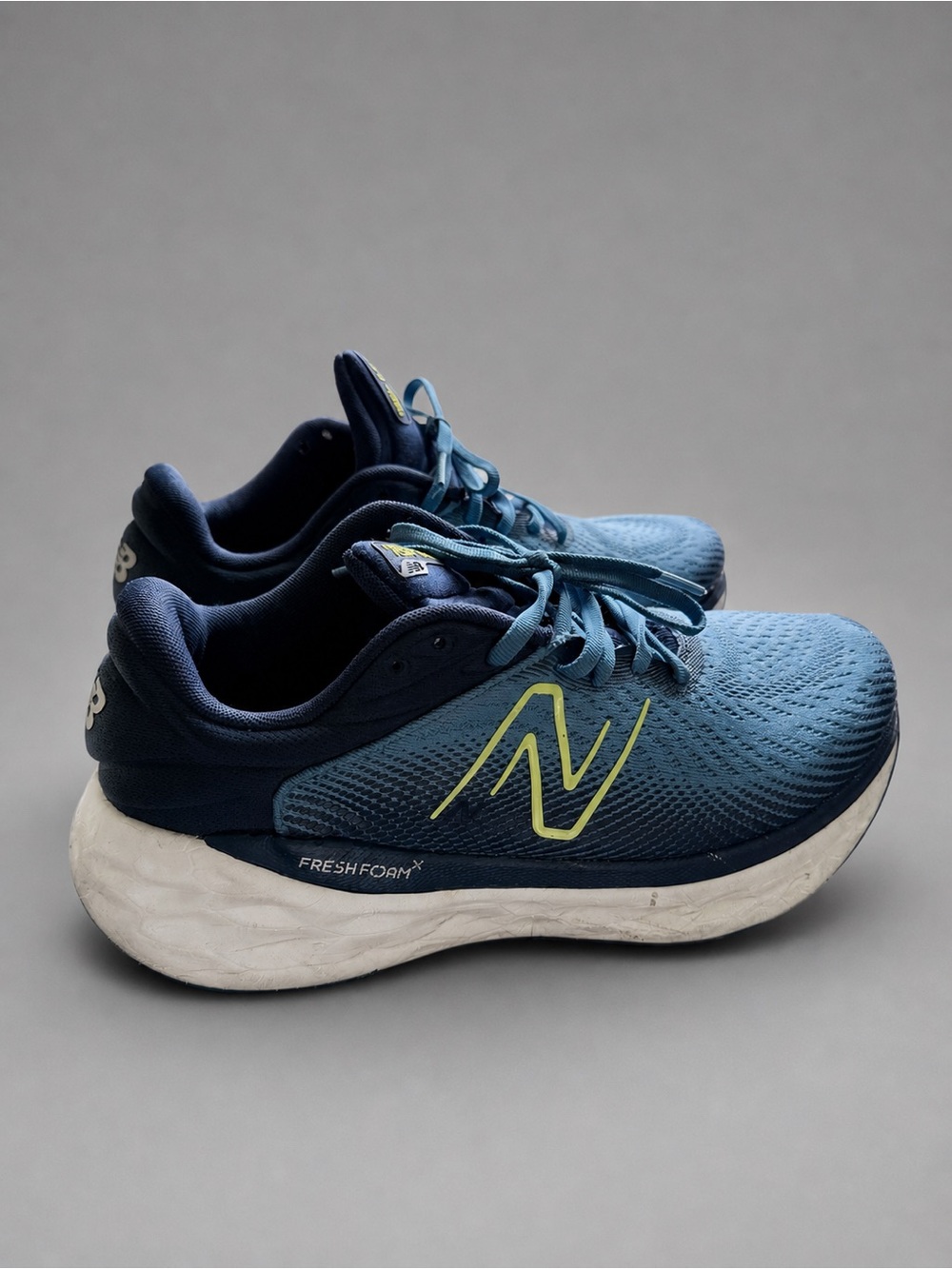 New Balance Mens 10 W Blue Fresh Foam X 840v1 Running Shoes Lace Up P1-95 - Picture 1 of 12